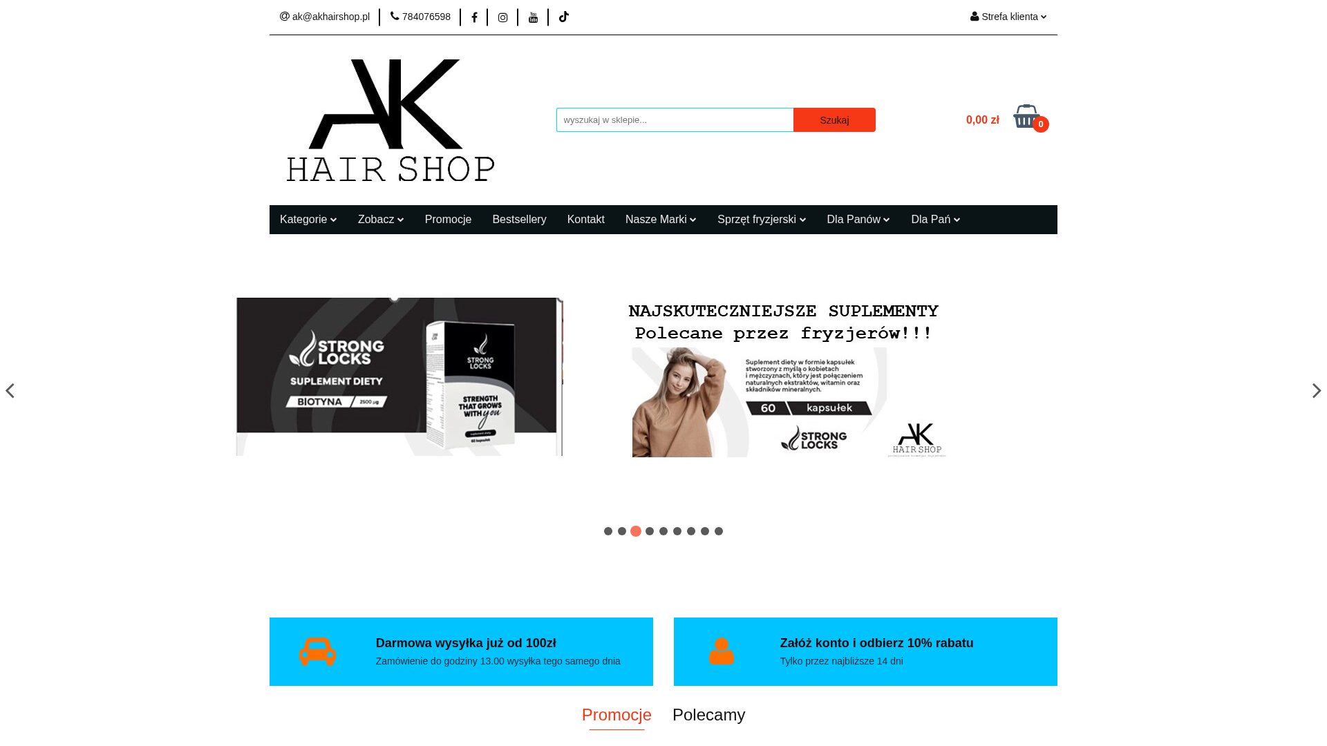 AK Hairshop kosmetyki do włosów